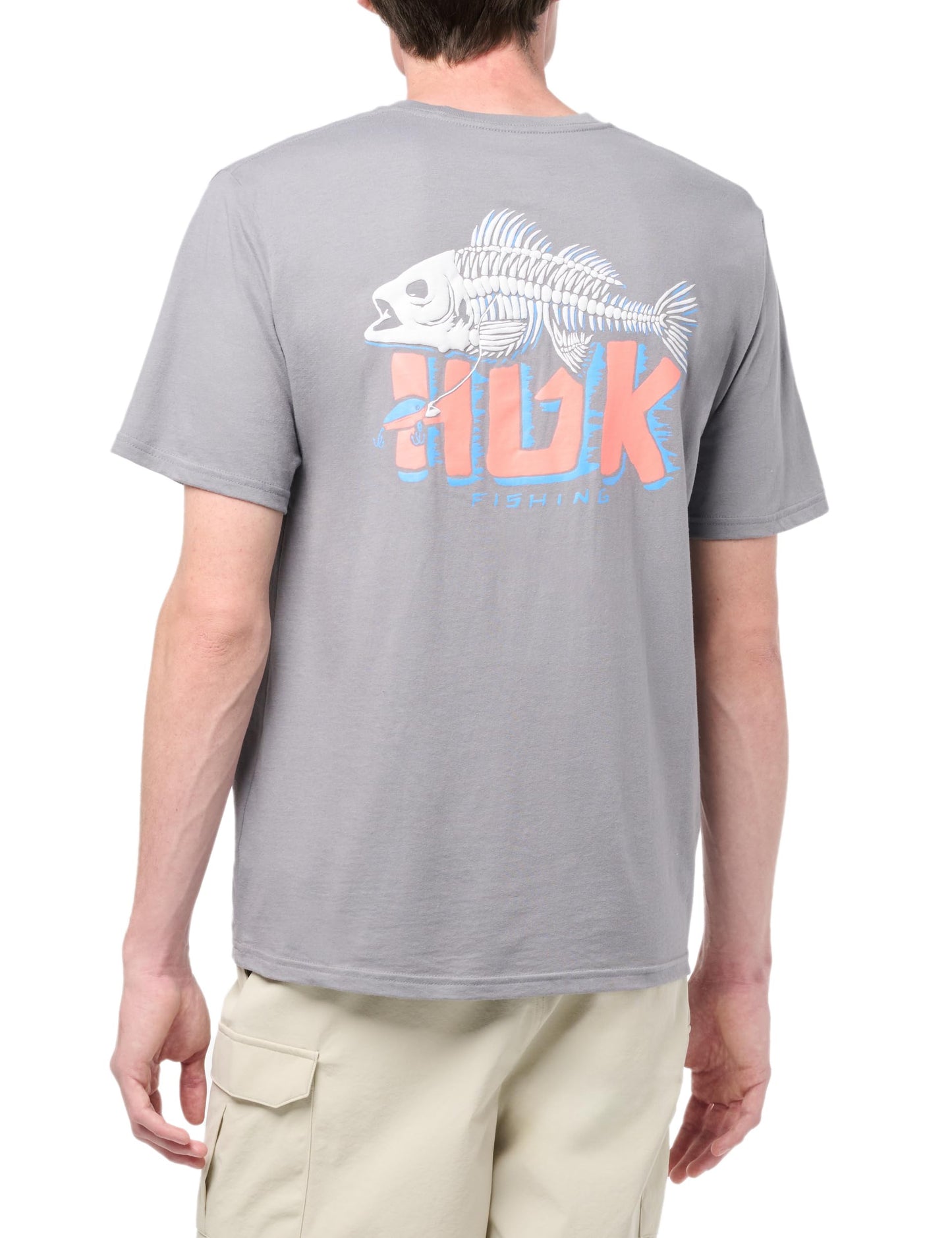 HUK Mens Fishing Graphic Tee, Performance Short Sleeve, Quick-Dry