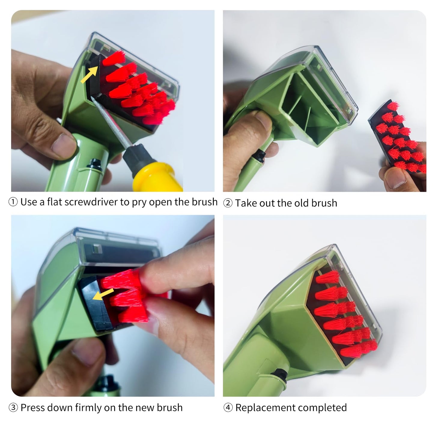 Detetap 1400B Tough Stain Brush for Bissell Little-Green Vacuums Replacement Brush Head Compatible with Bissell 1400B 1425 1400W 1400 1844 2290A Series Vacuums