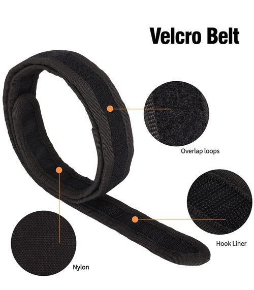 BOMTURN Battle Belt Tactical With Accessories: Duty Law Enforcement Combat Airsoft Police Belt With Pouches 7pcs