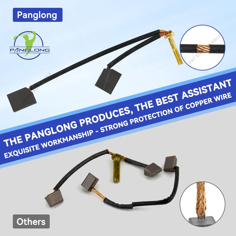 Panglong ADC EZGO Motor Brushes, Club Car Motor Brushes, Golf Cart ADC Motor Brushe Kit Suitable for Club Car and 1997-2009 EZGO TXT Electric Models, OEM# 73120G25, 1021862-01, 1021871-01