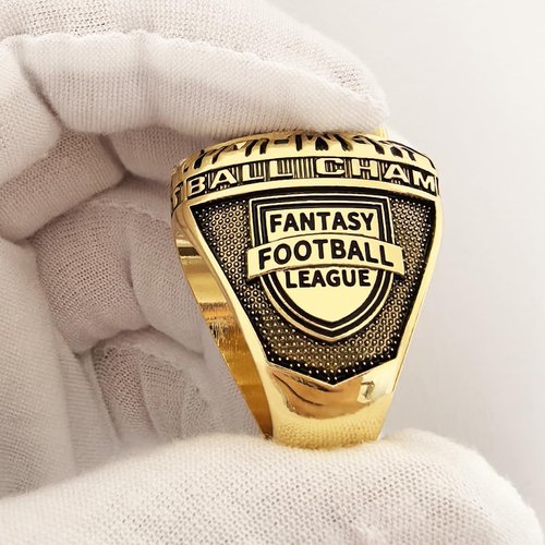 ZZXZJW 2026 Fantasy Football Championship Ring Trophy Award for Fantasy Football League Winner (Model 11, Size 11)