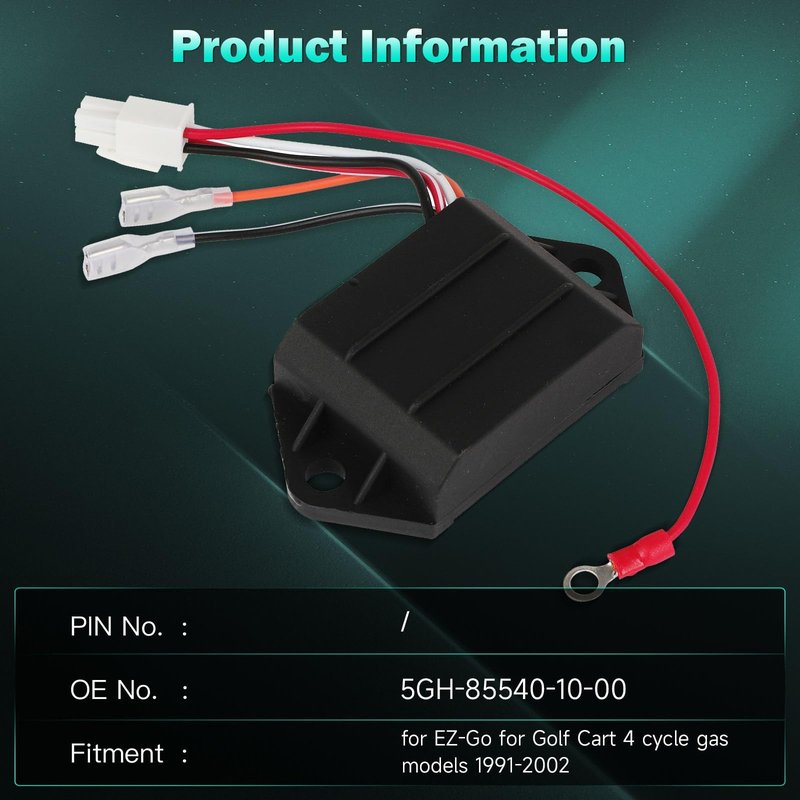 SCITOO CDI module CDI Box 72562-G01 1 pcs Replacement 1991-2002 EZ-Go for Golf Cart 4 cycle gas models 72562-G01 EPIGC107