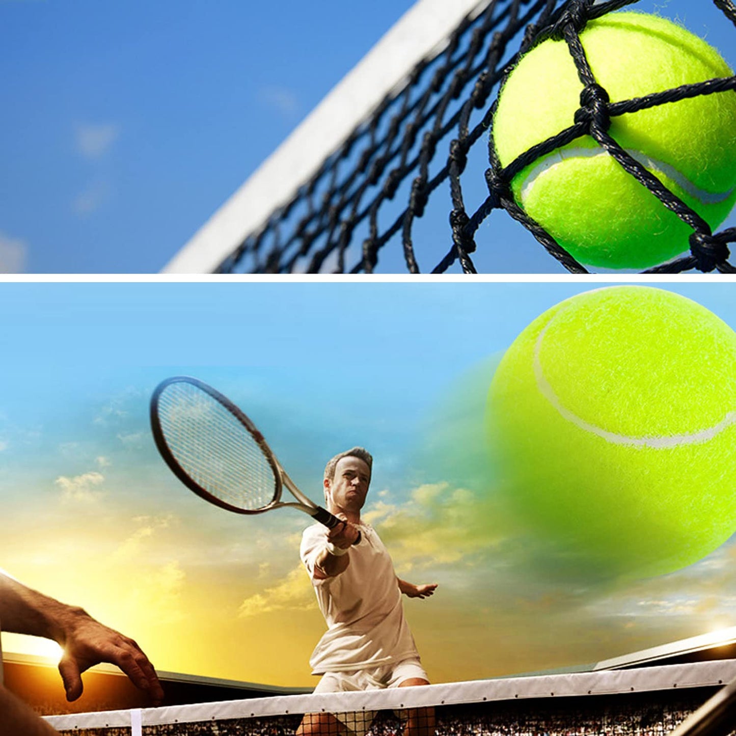URBEST Advanced Tennis Ball 20 Packs, Training Tennis Balls Practice Balls for Novice Player, Pet Dog Playing Balls with Mesh Carry Bag for Beginner Training Ball (Light Pink)