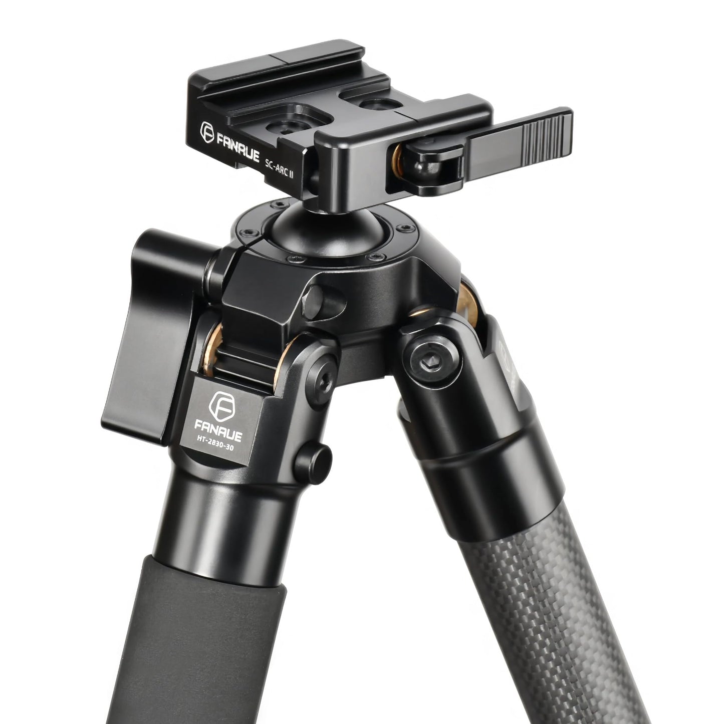Fanaue Carbon Fiber Tripod HT-2830-30 for Hunting -Ultra-Durable, Lightweight with Arca Swiss Quick-Release Mount, for Wildlife Photography &Outdoor Adventures, Professional GradeHunting Gear