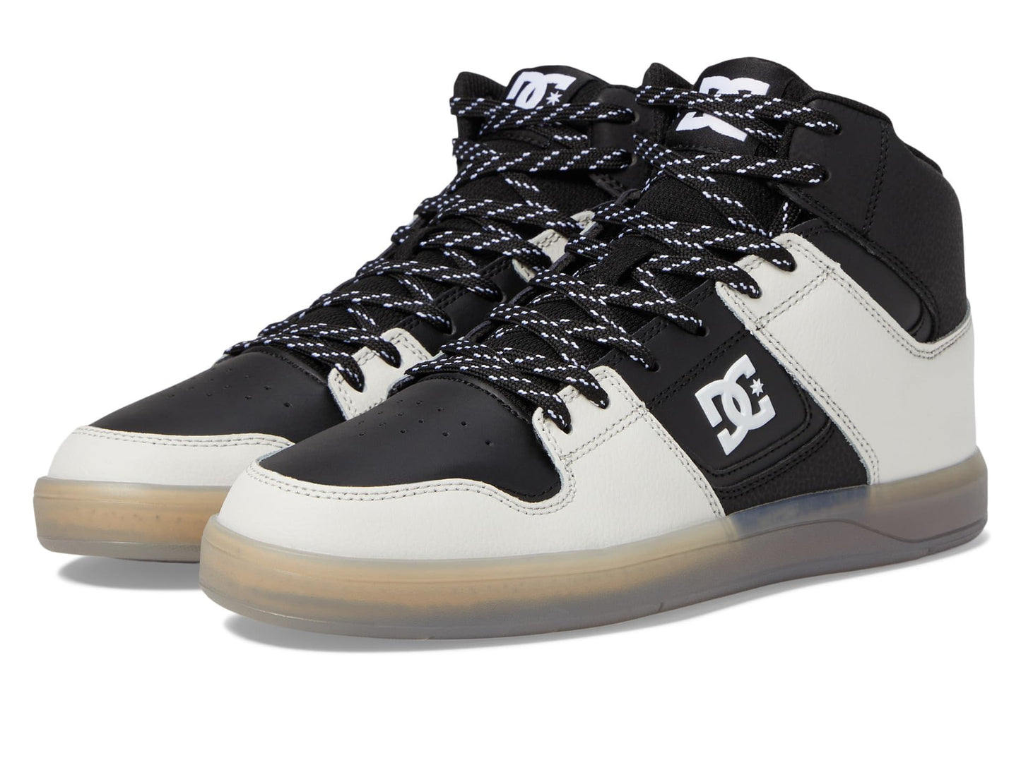 DC Cure Casual High-Top Skate Shoes Sneakers Black/Cream 12 D (M)