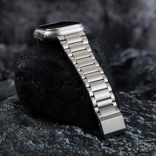 TIREBO Titanium Watch Band (Pro) Compatible ULTRA & Ultra 2 49mm | Premium secure Titanium Metal clasp | Fits iWatch Series 10 46mm wristband | DLC Scratch Resistant Strap