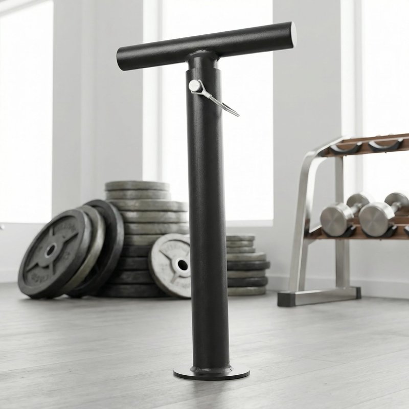 Adjustable Kettlebell Handle for Weight Plate, Heavy Duty Iron Construction, Fits Standard 2" Olympic Plates, DIY Kettlebell for Strength Training, CrossFit, Home Gym