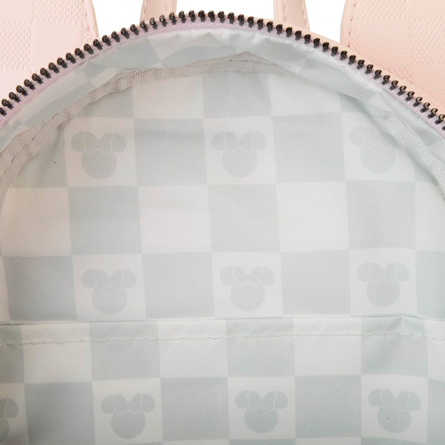 Loungefly Minnie Mouse Checkered Texture Mini Backpack