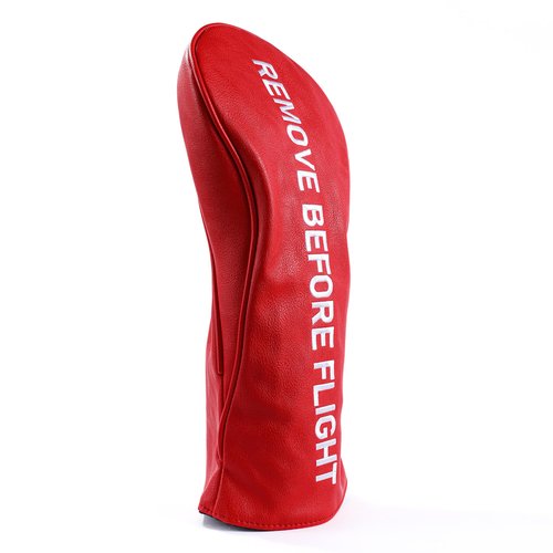 Golf Club Covers, Premium Leather Driver Headcover, Fairway Wood, 3 Wood, Hybrid, Fits Mallet Blade Putter Head Covers, Alignment Stick Cover, Headcovers Set (Driver)