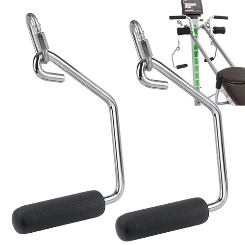 Dsyboko Open Ended Chrome Grip Handles for Total Gym Accessories - Compatible with Total Gym XLS, Supra, Electra, FIT - Replacement Parts