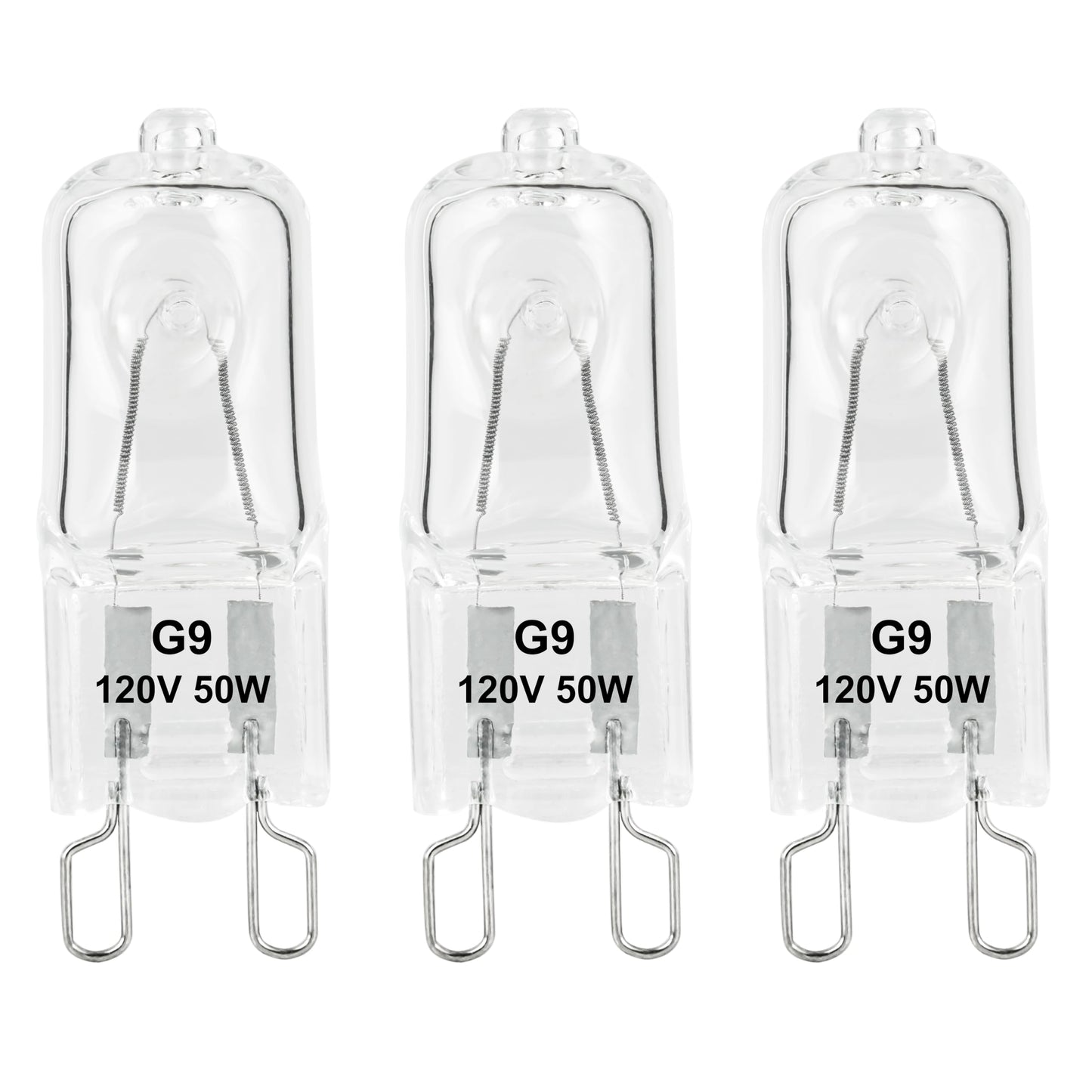 G9 Heat Lamp Bulbs for Reptile,Day White, Mini Halogen Bulb 50W, Infrared Reptile Heat Lamp for Bearded Dragon Gecko Turtle Lizard, Pack of 3