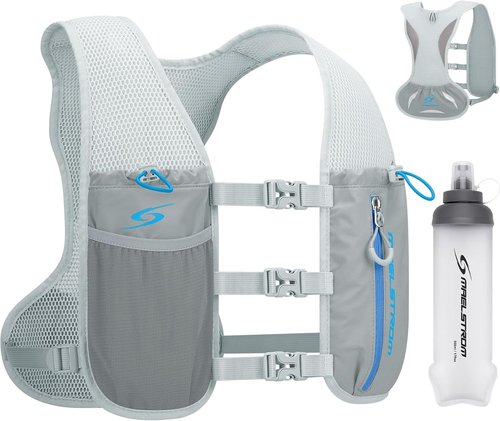 Maelstrom Hydration Running Vest - Adjustable & Lightweight with 500ml Soft Flask | Ideal for Trail Running, Hiking, Cycling & More