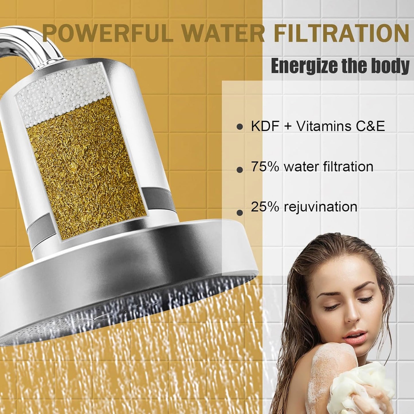 Replacement Cartridge Shower Filter for jolie shower head filter (1 pcs)