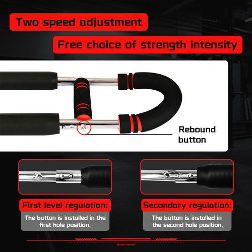 Twister Arm Trainer, Adjustable Chest Workout Equipment, 40-100lb Adjustable Chest Workout Equipment, Arm Trainer, Twister Arm Trainer (Red)