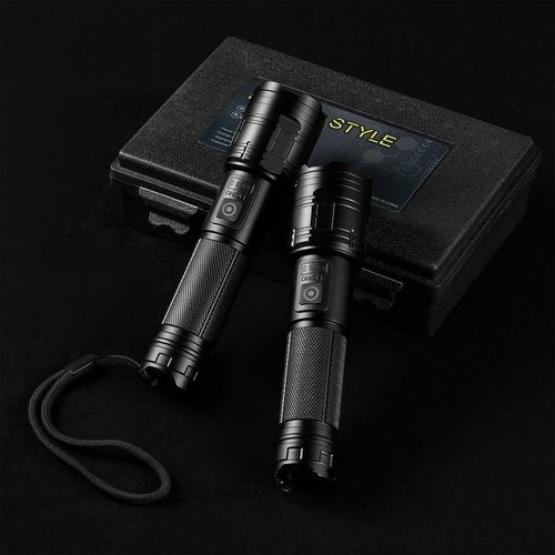 TIMSUMR Rechargeable Flashlights 90,000 High Lumen, 2 Pack Super Bright LED Flashlight with 5 Modes, High Powered Flash Light for Home, Camping, Outdoor
