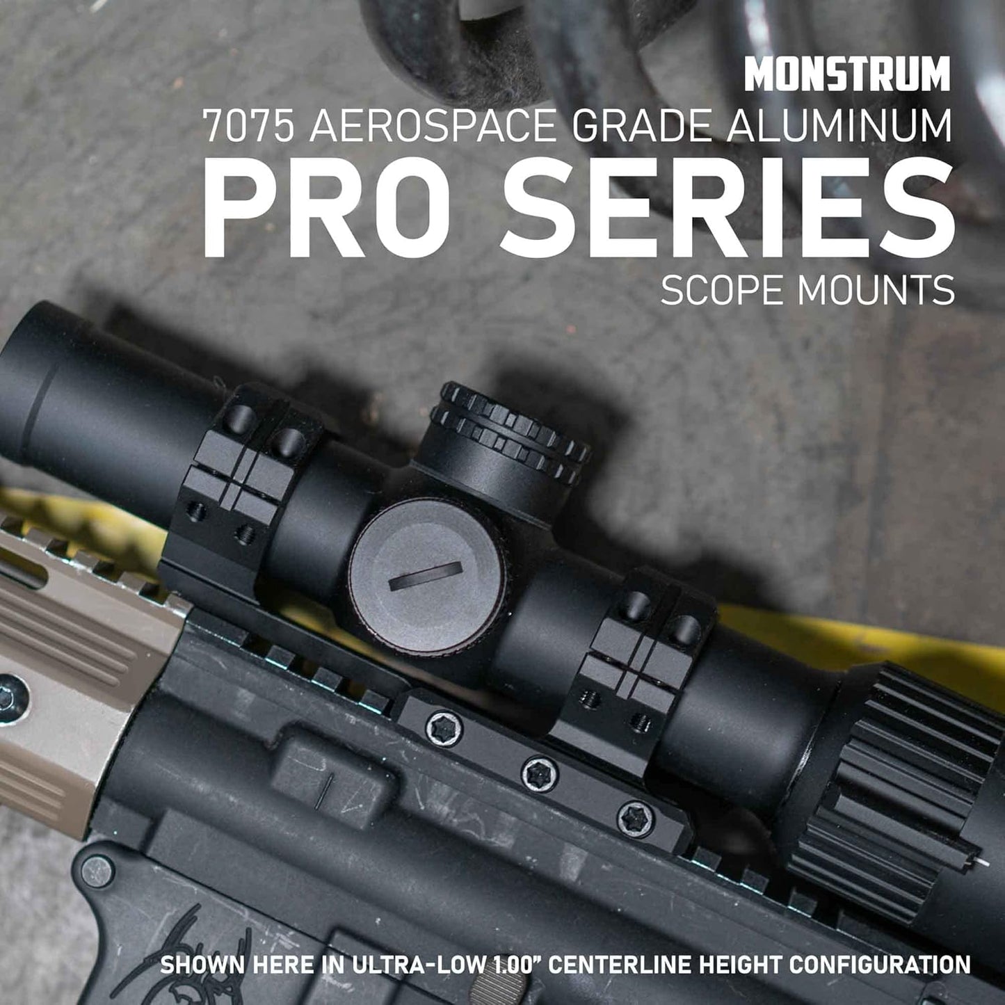 Monstrum Pro Series 7075 Aluminum Scope Mount - Durable & Lightweight Design for Precision Shooting