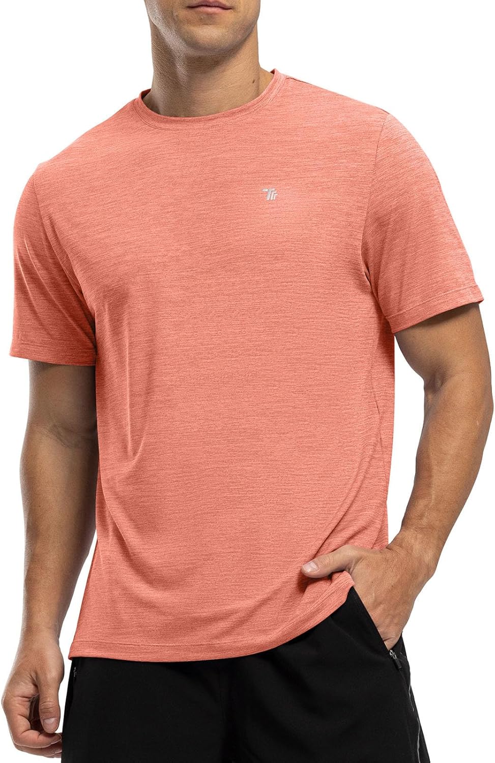 Rdruko Men's Dry Fit Workout Shirts - Moisture-Wicking Short Sleeve Athletic Tees | Gym & Running