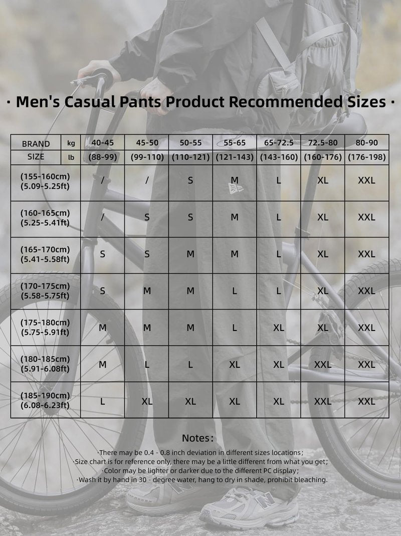 Mens Hiking Pants Cargo Outdoor Water Resistant Quick-Dry Pants Lightweight Drawstring Tactical Fishing Stretch Trousers A-Black