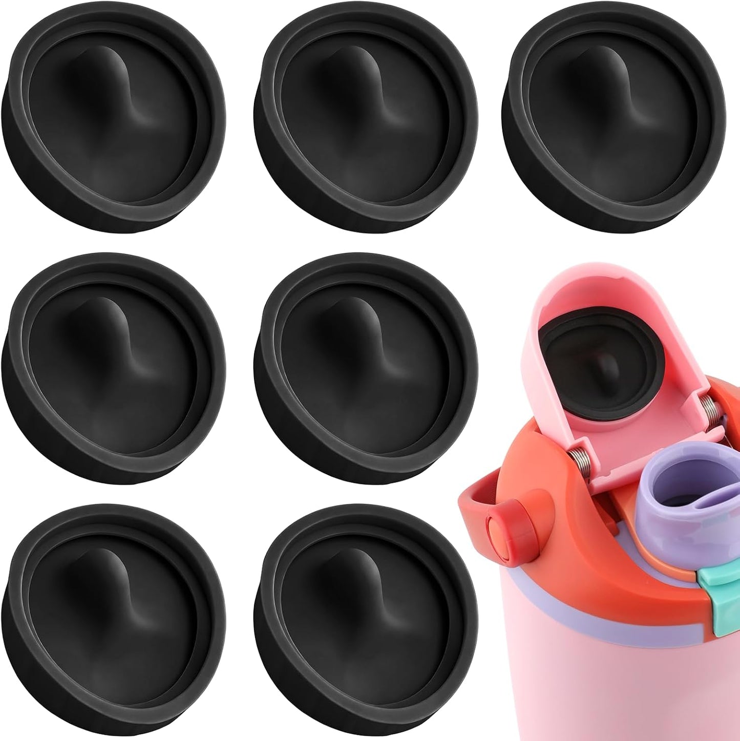 Owala FreeSip Replacement Stopper - 7Pcs Leakproof Silicone Caps for 30oz & 40oz Tumblers