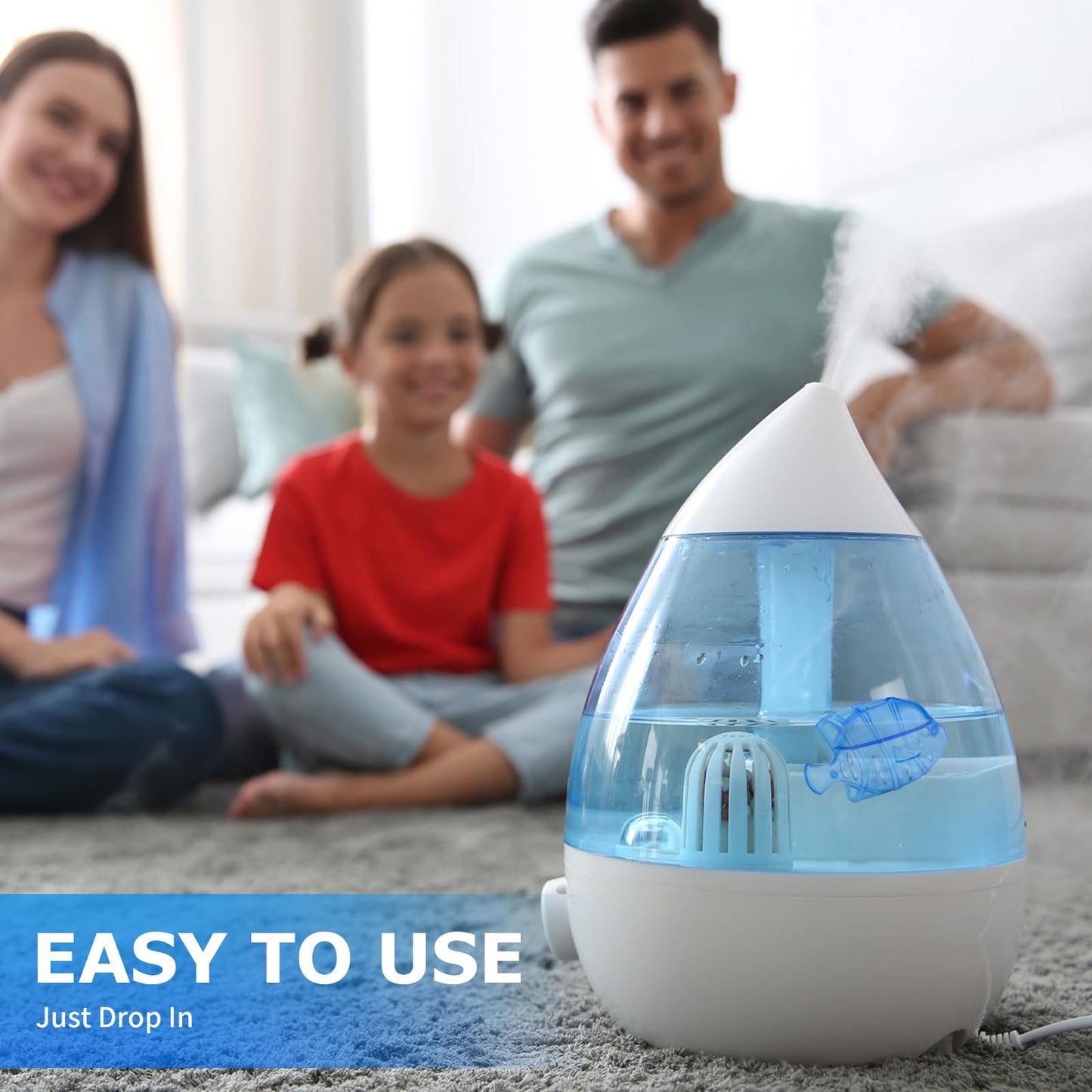 16 Pack Humidifier Fish Cleaner, Universal Humidifier Cleaning Fish for Humidifiers and Tanks, Purifies Water, Prevent Hard Water Build-Up, Demineralization Cleaner, Reduce Scale and White Dust