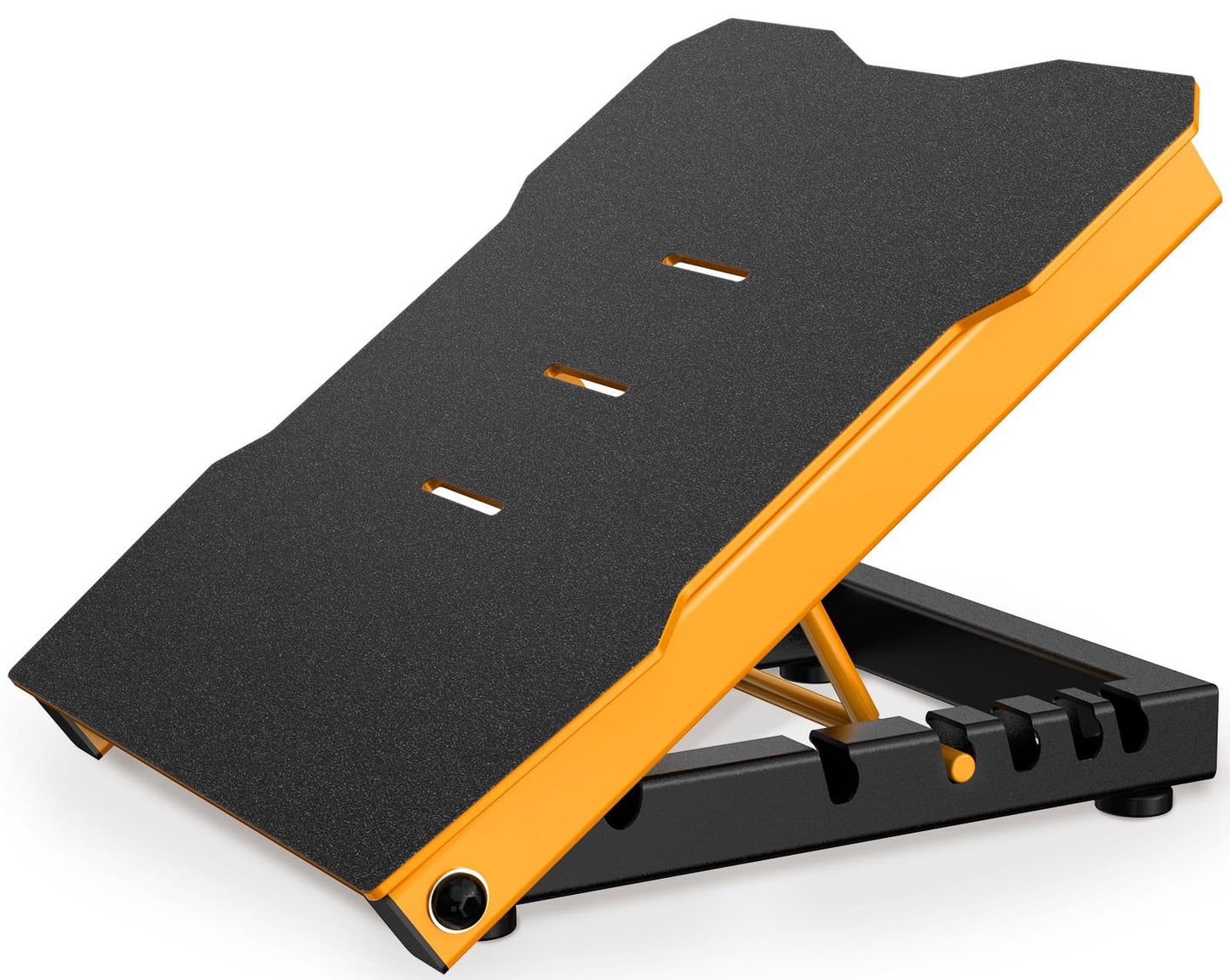 YONKFUL Steel Slant Board Calf Stretcher, 600 Lbs Weight Capacity 5-Level Adjustable Incline Board Squat Wedge Achilles Ankle Stretcher Non-Slip Surface for Squat, Fitness, Physical Therapy, Yellow