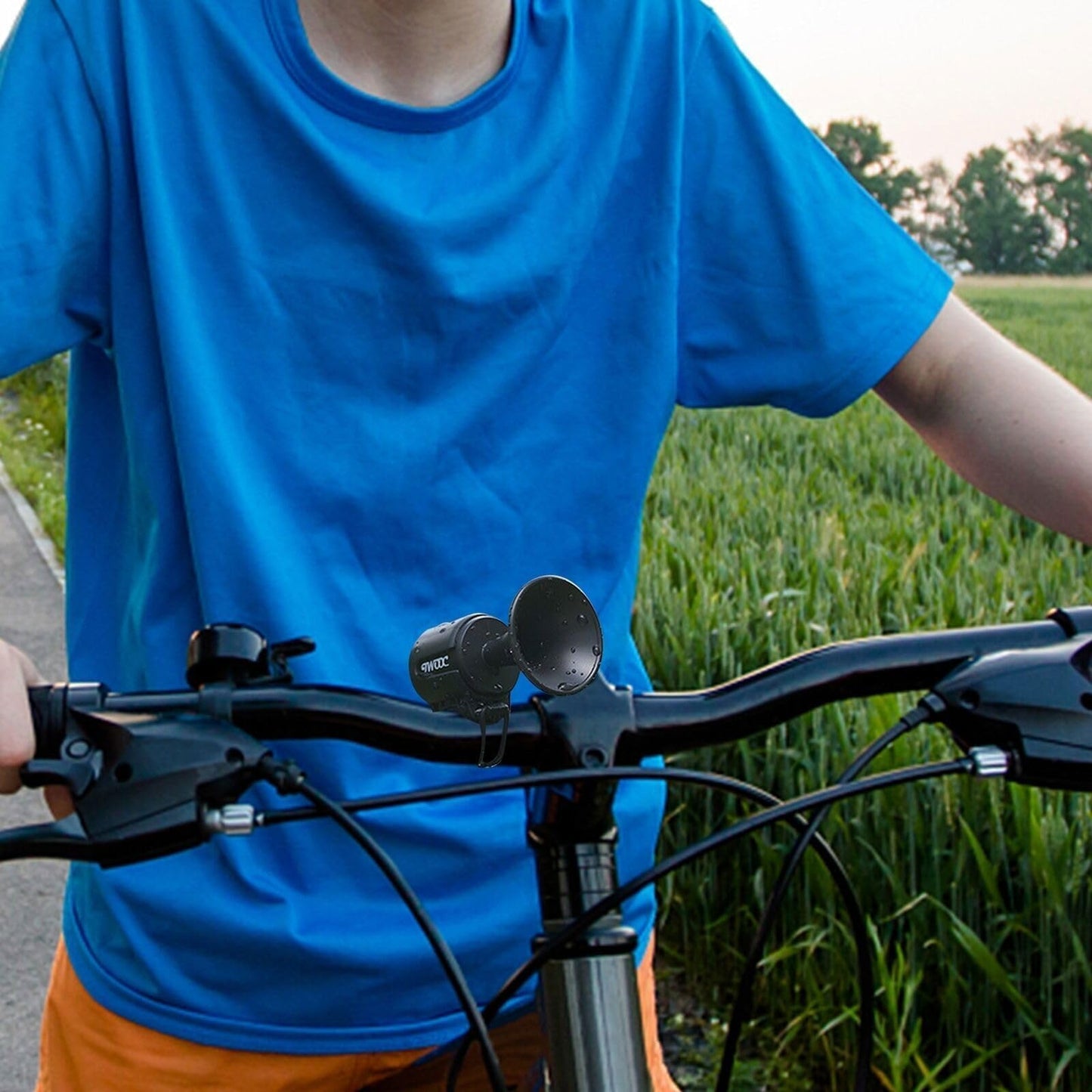 AaiLucky Electric Bike Horn, 120dB Loud Bicycle Horn, Electronic Bicycle Bells for Adults/Kids Bike/Scooter/Ebike, 300mAh Battery Operated, Waterproof