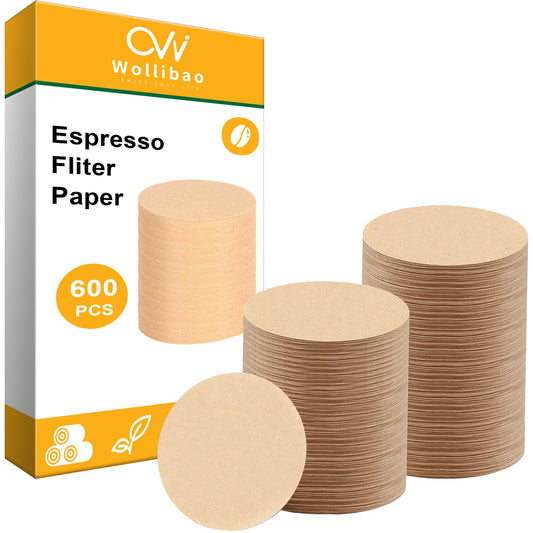 600pcs Espresso Filter Paper for Ninja Luxe Cafe Accessories Breville Espresso Machine Accessories, Portafilter Filter Disposable Puck Screen for Breville Coffee Maker, 54mm