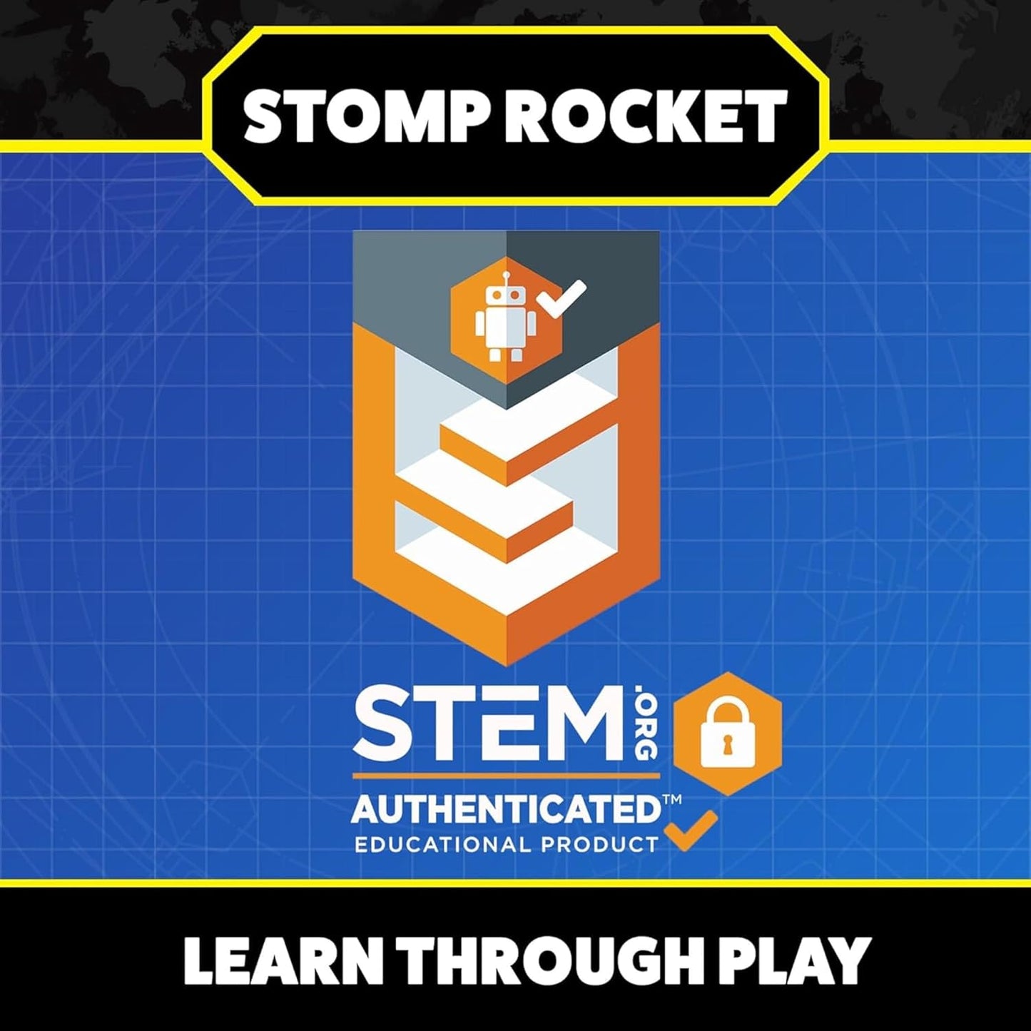 Stomp Rocket Jr. Multi-Color Rocket Launcher - Fun Outdoor STEM Toy for Kids | Soars Up to 100 Feet, Ages 3+