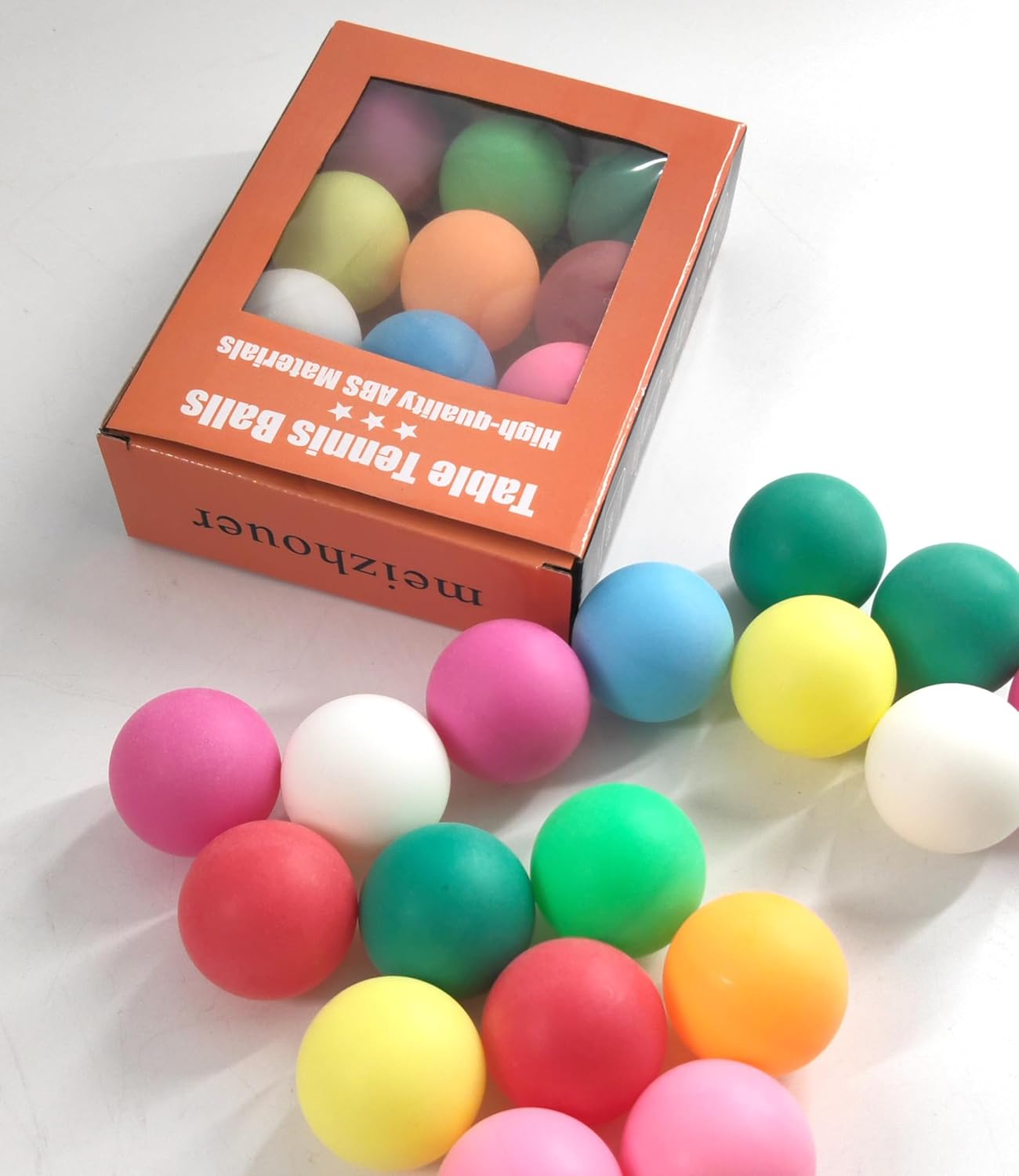 Regine Switzerland 3-Star Ping Pong Balls - Durable ABS Material for Training & Party Games