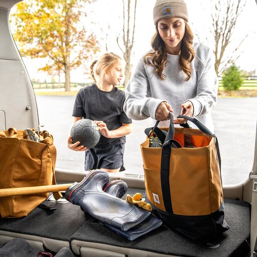 Carhartt Classic Vertical Tote Bag - Durable Water-Repellent Design with Hand & Shoulder Straps