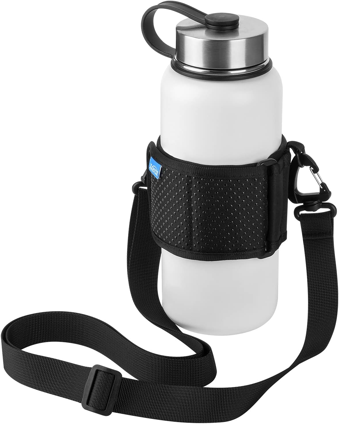 Xxerciz Water Bottle Carrier - Adjustable Shoulder Strap Sling for Hiking & Camping | Universal Fit