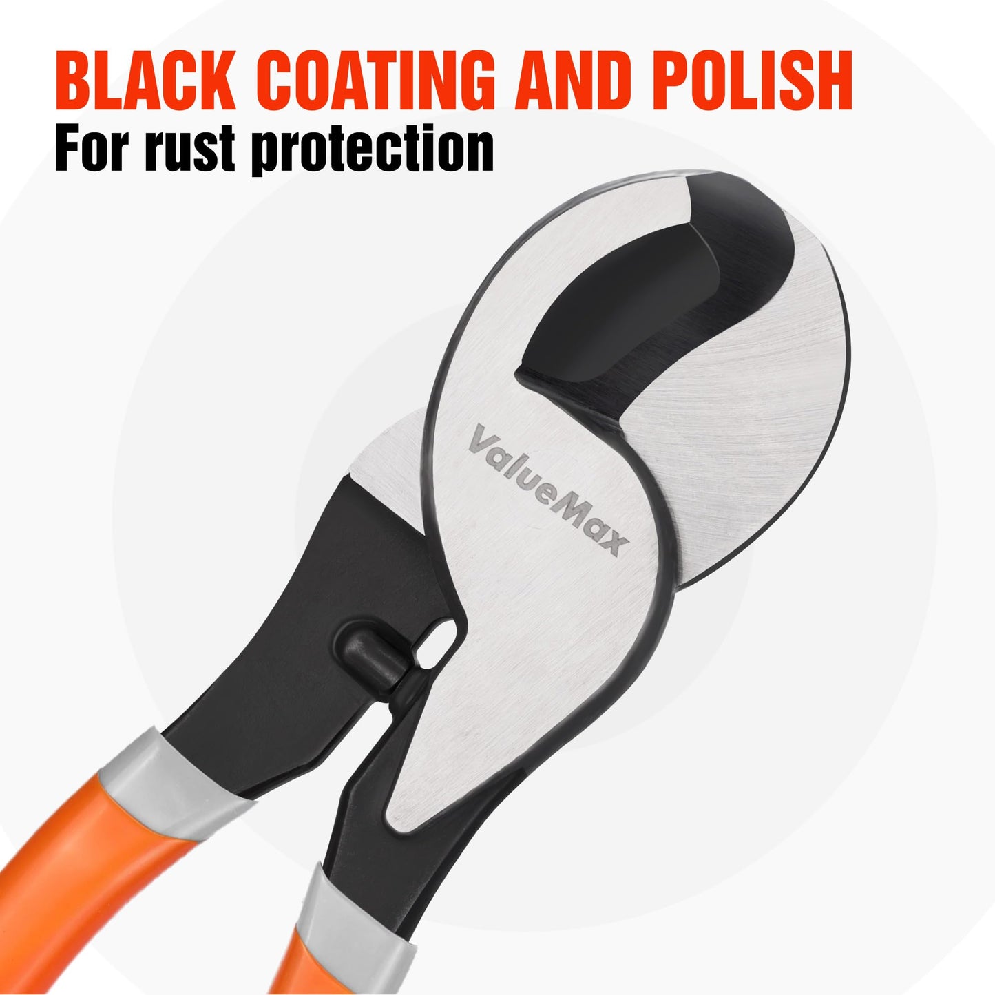 ValueMax 10-Inch Heavy-Duty Cable Cutter for Aluminum, Copper Battery Cables and Communication Wires