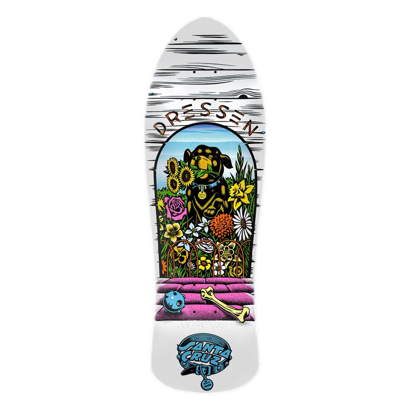 Santa Cruz Dressen Pup Reissue 9.5in x 29.44in Skateboard Decks