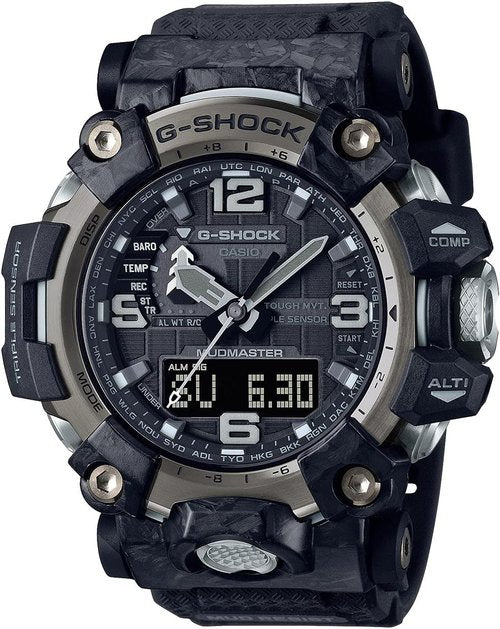 CASIO G-Shock Carbon MUDMASTER GWG-2000-1A1JF - Radio Solar Triple Sensor | Durable & Reliable