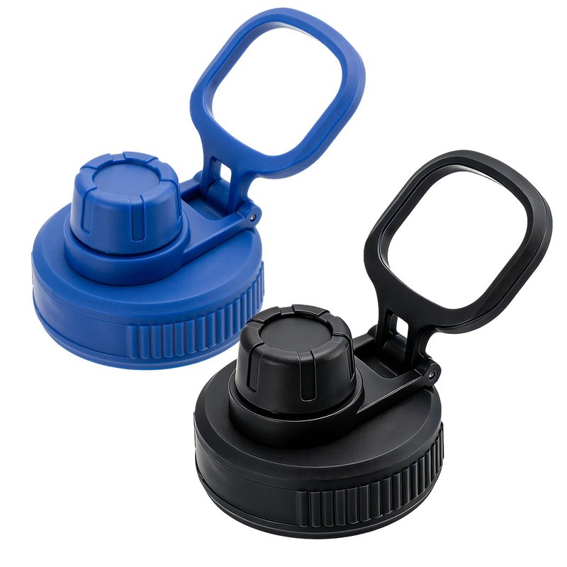 Water Bottle Lid - Be suitable for contigo replacement lid 20oz 24oz 32oz 40oz. Pack of 2. (Blue and black)
