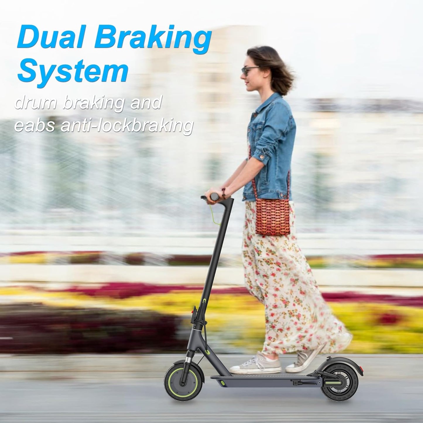 Roinside Electric Scooter - High-Speed 350W/500W Motor | Long-Range Up to 62 Miles, Foldable Design