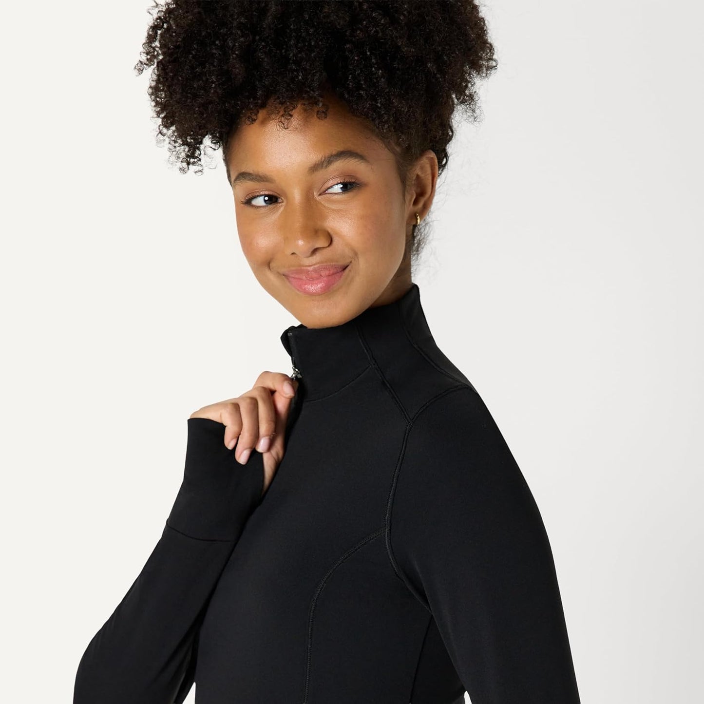 Skiennix Women's Active Quarter Zip Pullover Jacket - Buttery Soft Slim Fit, Perfect for Workouts