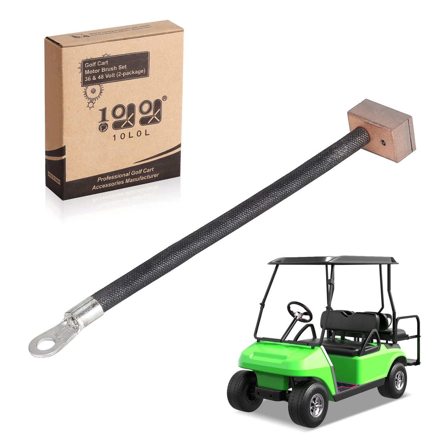 10L0L Golf Cart 36V/48V Wiper Brush, V-Glide Wiper Brush Contact Replacement for Club Car DS 1988-up Gas & Electric, Replaces Switch Brush Assembly OEM 1013860