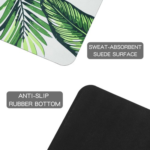 JOOEER Foldable Yoga Mat, Non-slip Suede Fitness Mat With Carry Bag for Hot Yoga, Exercise, Pilates, 1.5mm Thick Lightweight Exercise Yoga Mat for Women, Green