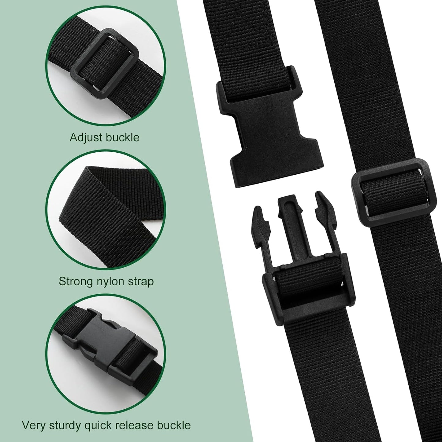 Skiennix Adjustable Cone Carrier Strap - 6.5 Feet Agility Disc Storage & Travel with Quick Snap Closure