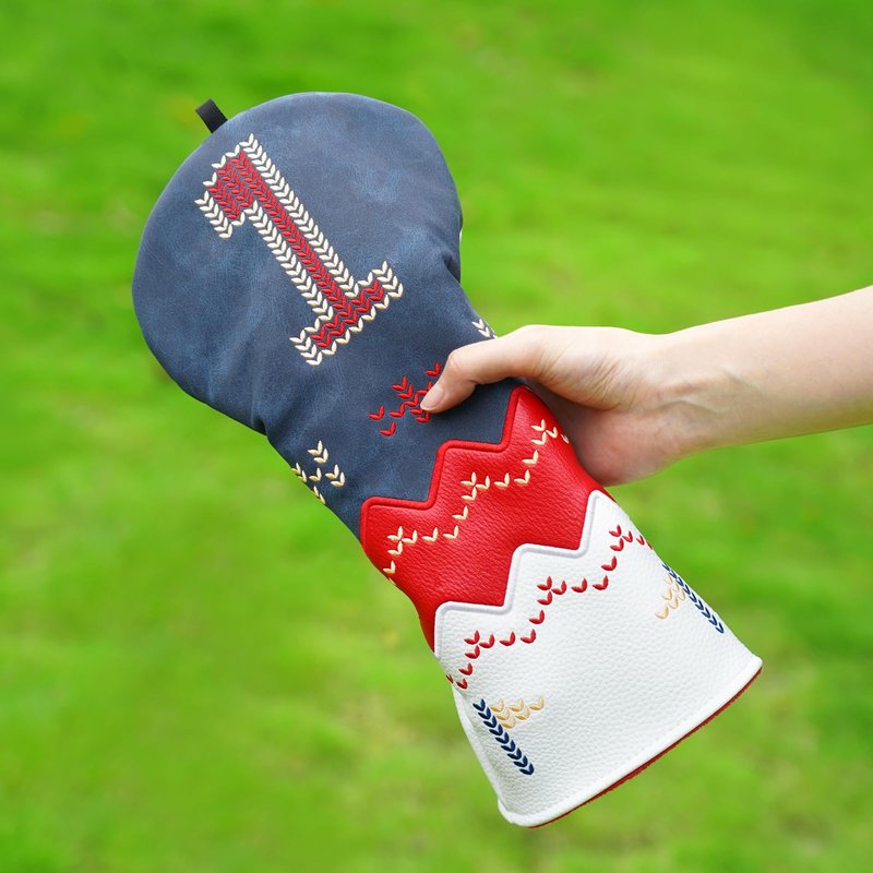 Craftsman Golf Club Headcover Driver Head Cover Fair Isle Pattern Golf Headcover Golf Club Cover for Driver Golf Gift