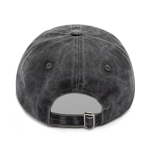 Embroidered City Detroit L Hat for Men Women Vintage Washed Denim Football Fans Hat Adjustable Cotton Baseball Cap