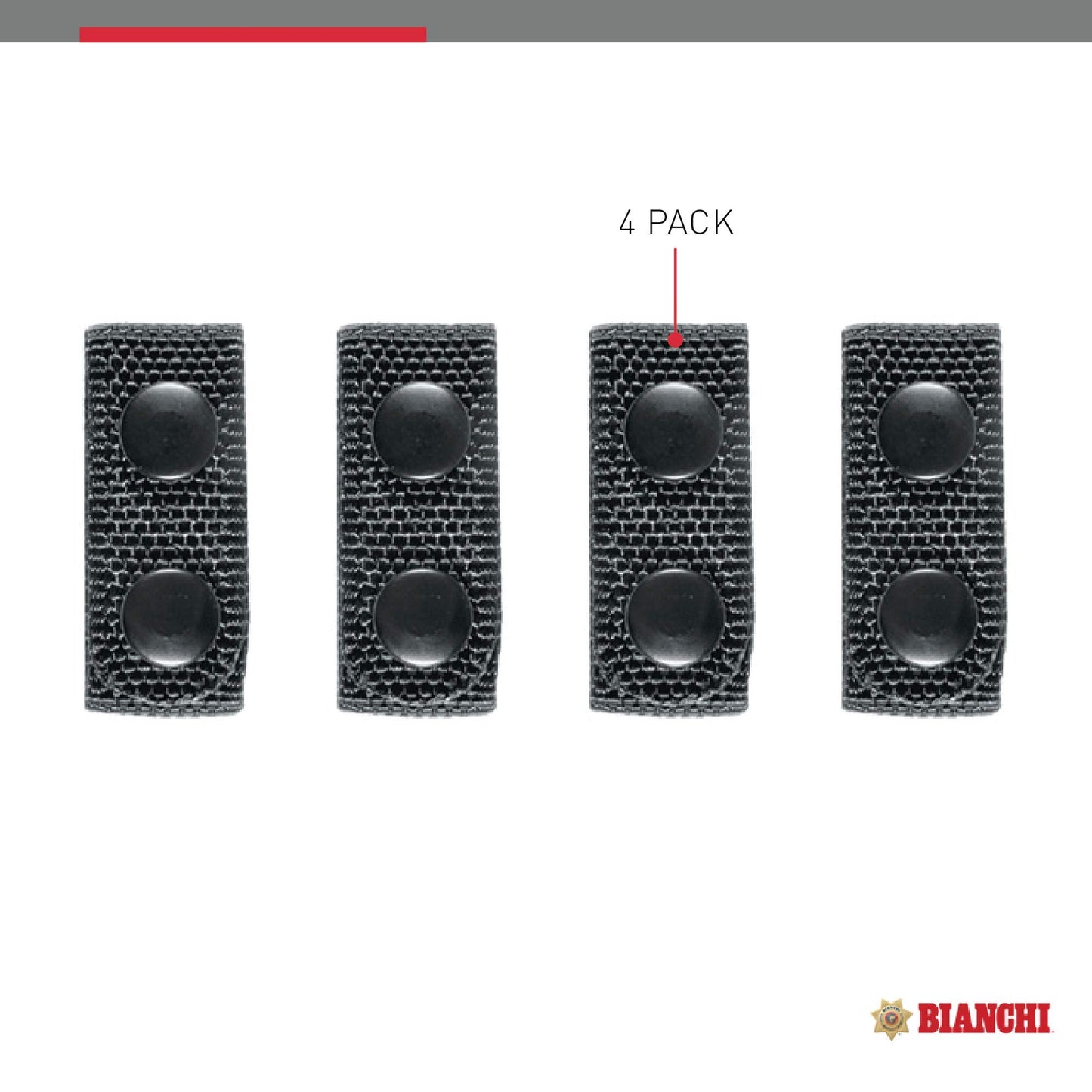 Bianchi, PatrolTek Misc, Belt Keeper, Black, Fits: 2 Duty Belts