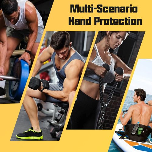 ZHIYUEJING 4PCS Weight Lifting Grips for Men and Women,Non-Slip Rubberized Fingerless Gym Grips,Rypt Grip for Shrugs,Rows & Deadlifts