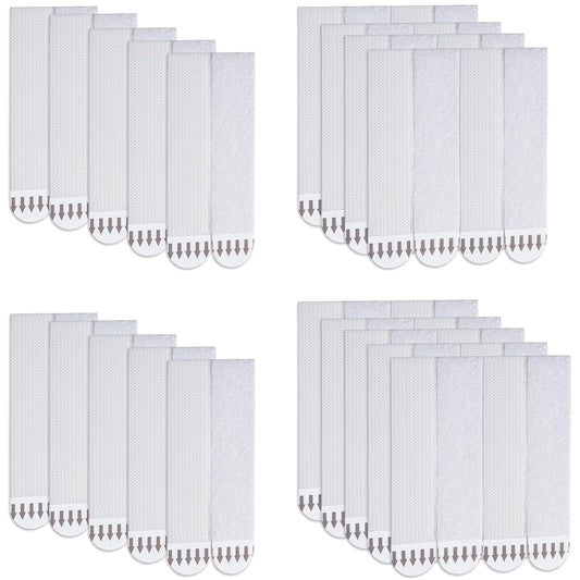 Nigwet Picture Hanging Strips Heavy Duty - 24-Pairs (48 Strips) Picture Hanging Kit Sticky Hangers for Walls, Damage Free Without Nails, Adhesive Frames/Posters/Wall Art, No Drill, White, Large
