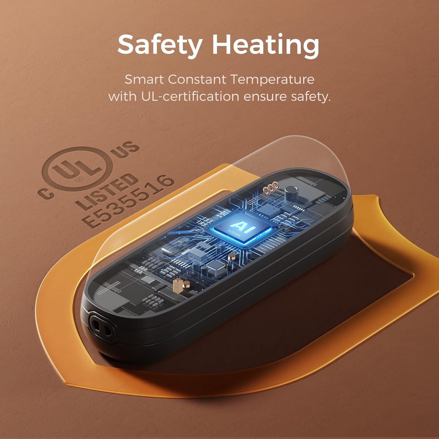 OCOOPA 2-in-1 Magnetic Rechargeable Hand Warmers - Portable Mini Electric Heaters | 2-Pack for Golf & Winter Gifts