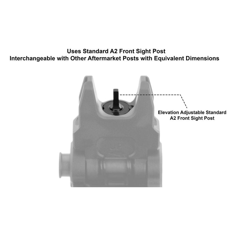 UTG ACCU-SYNC Spring Loaded Flip-up Front Sight , Black