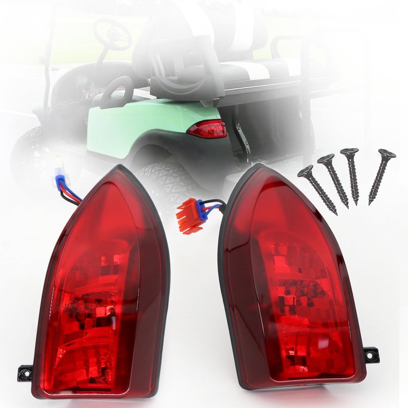 DIYOLFALL Golf Cart LED Taillight for Club Car Precedent 2004 Up and Tempo 2018 Up Models Replacement Driver and Passenger Lights 12V 3 Wires