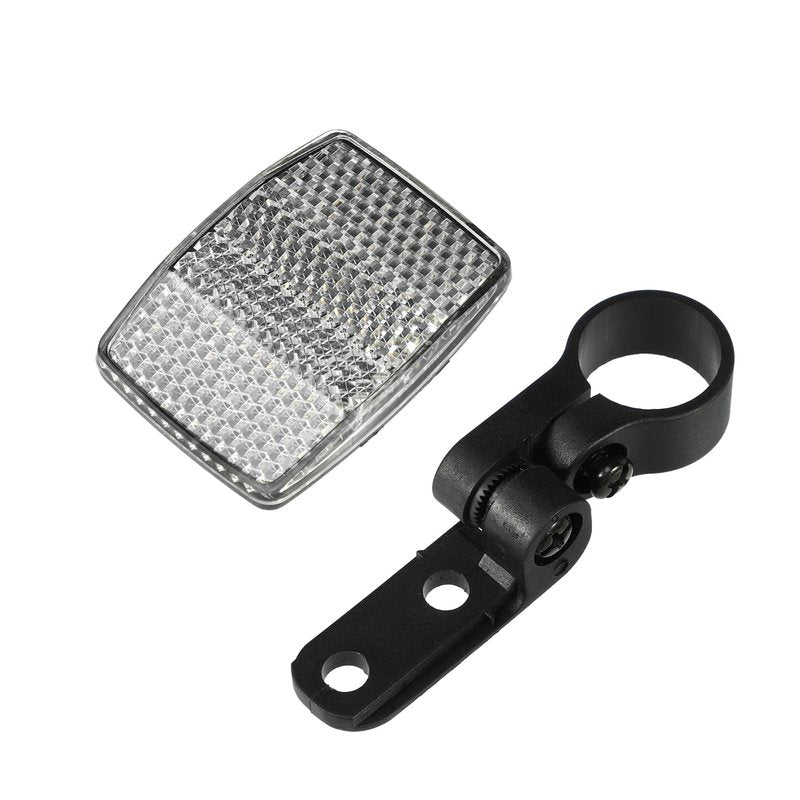 X AUTOHAUX Bike Reflectors 2.13"x1.54" Bicycle Warning Reflector Bike Accessories Plastic White