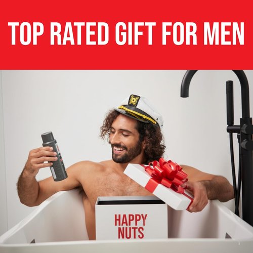 Happy Nuts Comfort Cream Deodorant for Men - Anti-Chafing & Odor Control, Aluminum-Free, 3.4 Fl Oz | Morning Driftwood